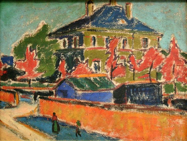 Ernst Ludwig Kirchner Villa in Dresden oil painting image